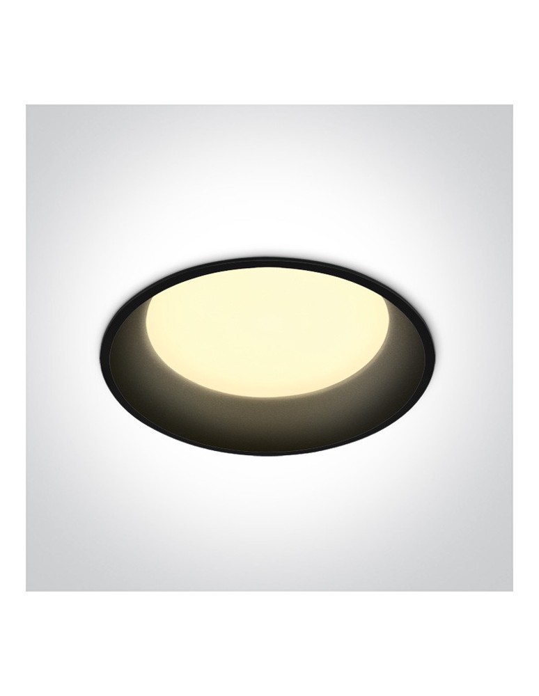 Flush-mounted lamps - pendants - One Light recessed LED lamp black 22W Maronas 2 10122D/B/W - product kolory-swiatla.pl 1
