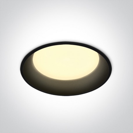 One Light Wpust lampa LED czarna 22W Maronas 2 10122D/B/W