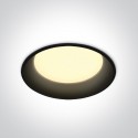 One Light Wpust lampa LED czarna 22W Maronas 2 10122D/B/W