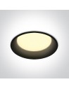 One Light recessed LED lamp black 22W Maronas 2 10122D/B/W