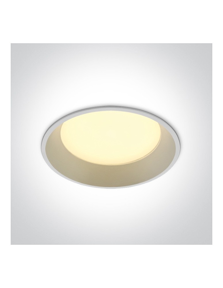 Flush-mounted lamps - pendants - One Light recessed LED lamp white 22W Maronas 2 10122D/W/W - product kolory-swiatla.pl 1
