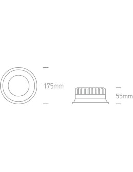 One Light recessed LED lamp white 22W Maronas 2 10122D/W/W - product 2