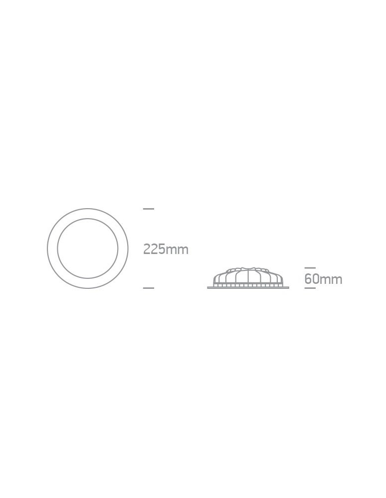 Flush-mounted lamps - pendants - One Light recessed LED lamp white 22W Nata 3 10122FD/W/C - product kolory-swiatla.pl 4