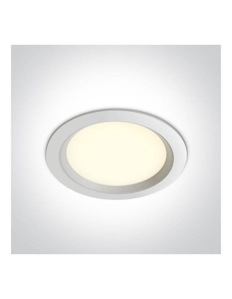 Flush-mounted lamps - pendants - One Light recessed LED lamp white 24W Odu 4 10124T/W/W - product kolory-swiatla.pl 1