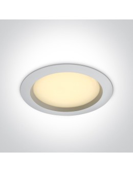 One Light Lampa LED biała do łazienki 25W Pomos 4 10125B/W/W IP54