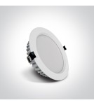 Flush-mounted hermetic lamps - One Light LED bathroom white lamp 25W Pomos 4 10125B/W/W IP54 - product 2
