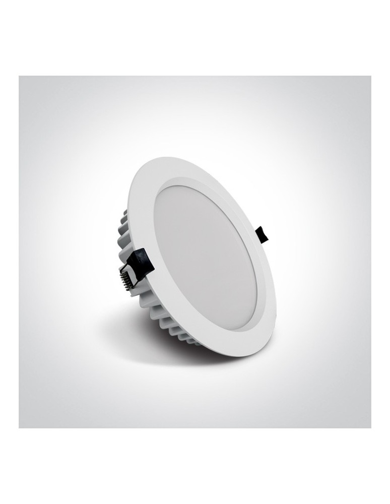 Flush-mounted hermetic lamps - One Light LED bathroom white lamp 25W Pomos 4 10125B/W/W IP54 - product kolory-swiatla.pl 2