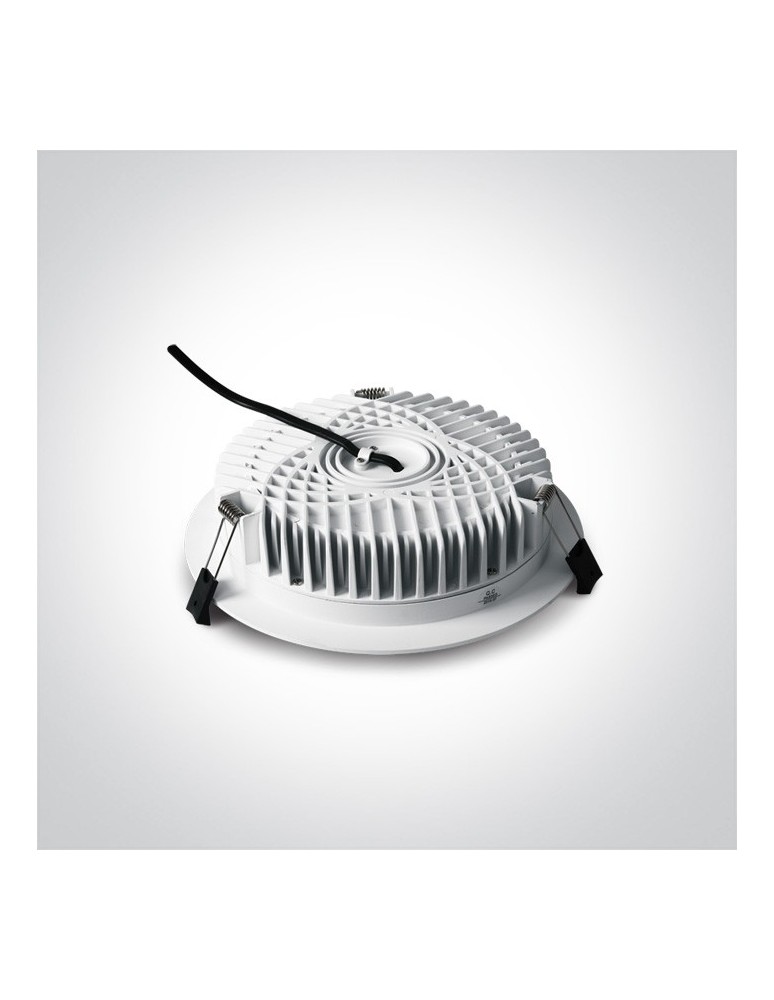 Flush-mounted hermetic lamps - One Light LED bathroom white lamp 25W Pomos 4 10125B/W/W IP54 - product kolory-swiatla.pl 3