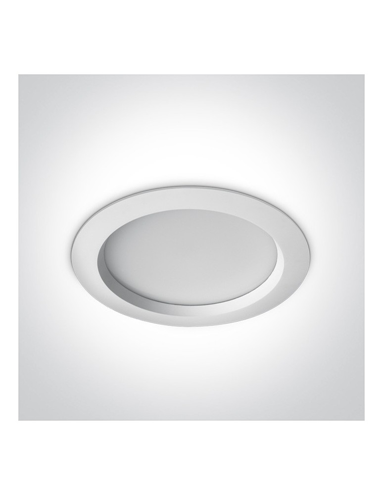 Flush-mounted hermetic lamps - One Light LED bathroom white lamp 25W Pomos 4 10125B/W/W IP54 - product kolory-swiatla.pl 4