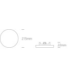 Flush-mounted hermetic lamps - One Light LED bathroom recessed lamp 30W Kilinia 4 10130CF/W IP65 - product 3