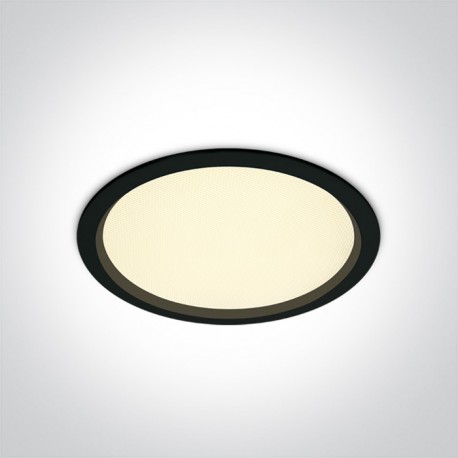 One Light Lampa wpust LED do biura czarna Perama 10130U/B/W IP44