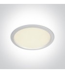 Flush-mounted hermetic lamps - One Light LED recessed lamp for office white Perama 10130U/W/C IP44 - product 1