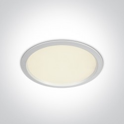 One Light Lampa wpust LED do biura biała Perama 10130U/W/C IP44