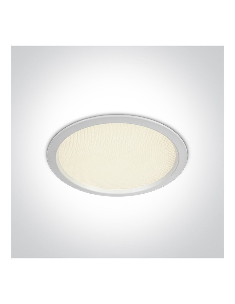 Flush-mounted hermetic lamps - One Light LED recessed lamp for office white Perama 10130U/W/C IP44 - product kolory-swiatla.pl 1