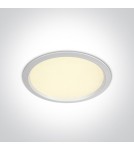 Flush-mounted hermetic lamps - One Light LED recessed lamp for office white Perama 10130U/W/W IP44 - product 1