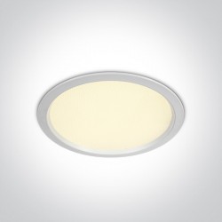 One Light Lampa wpust LED do biura biała Perama 10130U/W/W IP44