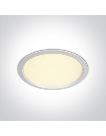 One Light LED recessed lamp for office white Perama 10130U/W/W IP44