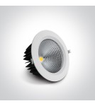 Flush-mounted lamps - pendants - One Light recessed LED universal lamp white Peplos 4 10160CA/W/W - product 2