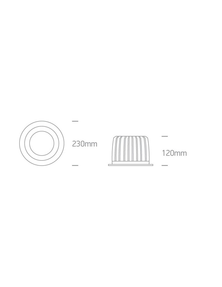 Flush-mounted lamps - pendants - One Light recessed LED universal lamp white Peplos 4 10160CA/W/W - product kolory-swiatla.pl 5