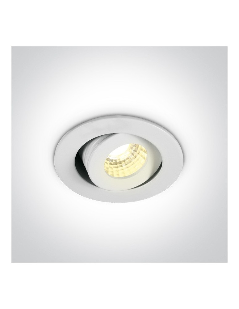 Flush-mounted lamps - pendants - One Light LED mini lamp for living room white Psari 11103B/W/W - product kolory-swiatla.pl 1