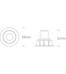 Flush-mounted lamps - pendants - One Light LED interchangeable ring lamp Medousa 11104K/B/W - product 2