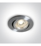 Round flush-mounted lamps - One Light aluminum GU10 Koraku 11105A1/A L recessed inlet - product 1