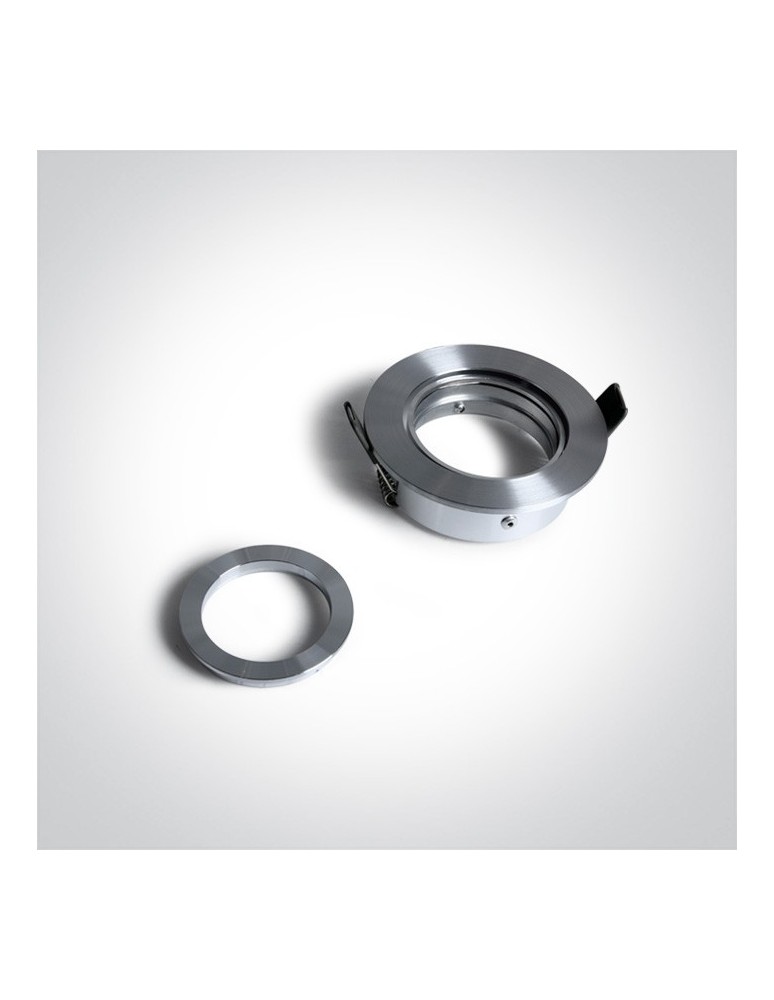 Round flush-mounted lamps - One Light aluminum GU10 Koraku 11105A1/A L recessed inlet - product kolory-swiatla.pl 2