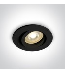 Round flush-mounted lamps - One Light black GU10 Koraku 11105A1/B recessed inlet - product 1