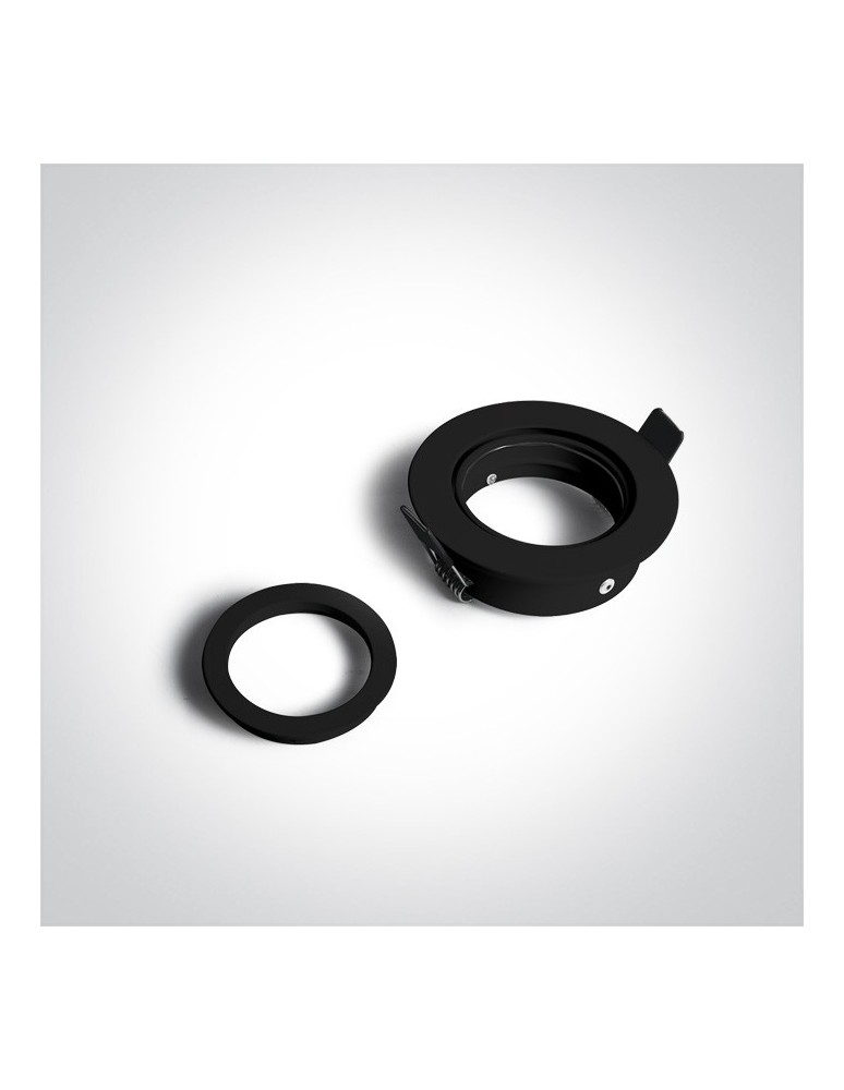 Round flush-mounted lamps - One Light black GU10 Koraku 11105A1/B recessed inlet - product kolory-swiatla.pl 2