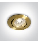 Brass flush-mounted lamps - One Light matte brass GU10 Koraku 11105A1/BBS drop-in - product 1