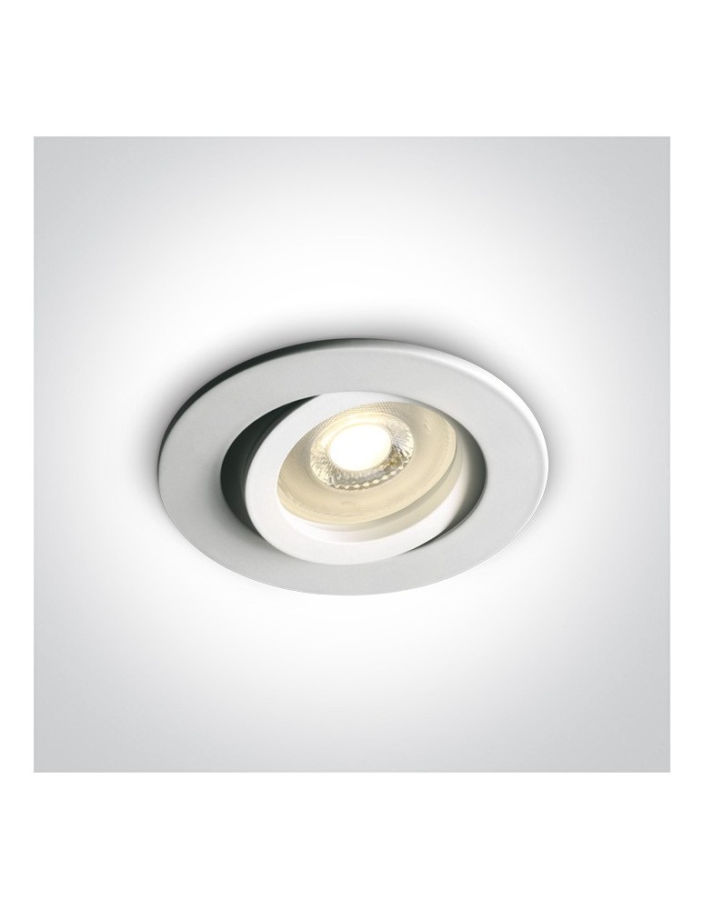 Round flush-mounted lamps - One Light white GU10 Koraku 11105A1/W recessed inlet - product kolory-swiatla.pl 1