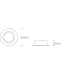 Round flush-mounted lamps - One Light white GU10 Koraku 11105A1/W recessed inlet - product 3