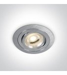 Round flush-mounted lamps - One Light Kaliana hotel aluminum recessed lamp 11105ABG/AL - product 1