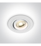 Round flush-mounted lamps - One Light recessed lamp white hotel Kaliana 11105ABG/W - product 1