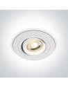 One Light recessed lamp white hotel Kaliana 11105ABG/W