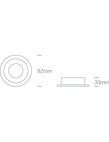 One Light recessed lamp white hotel Kaliana 11105ABG/W - product 2