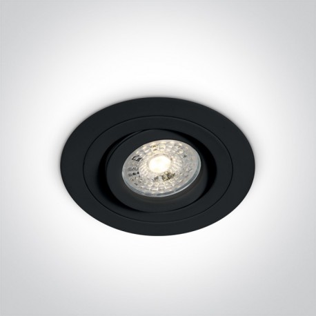 One Light Wpust lampa do sypialni czarna Kakopetria 11105ABGL/B