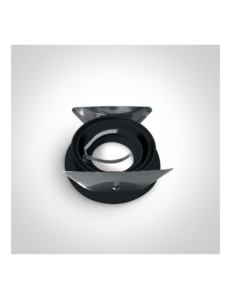 Round flush-mounted lamps - One Light recessed bedroom lamp black Kakopetria 11105ABGL/B - product kolory-swiatla.pl 2