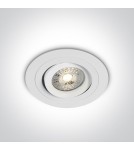 Round flush-mounted lamps - One Light recessed bedroom lamp white Kakopetria 11105ABGL/B - product 1