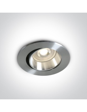 One Light recessed aluminum living room lamp Tsakistra 11105B1/AL