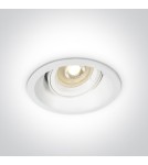 Round flush-mounted lamps - One Light Moniatis 11105CDG/W adjustable white drop in. - product 1