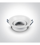 Round flush-mounted lamps - One Light Moniatis 11105CDG/W adjustable white drop in. - product 2