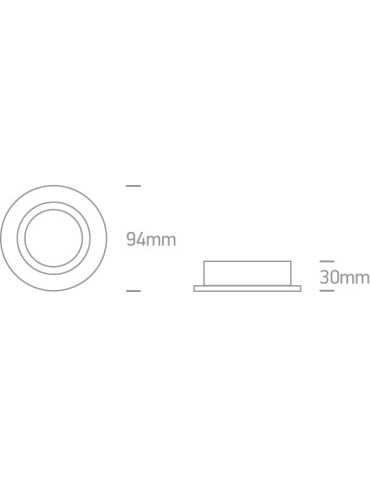 One Light Wpust regulowany biały Troodos 11105CGU/W - produkt 2