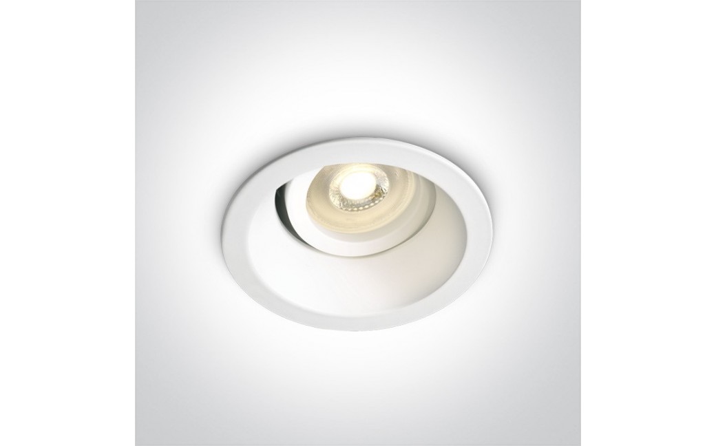 One Light Wpust lampa do kuchni biała Paleomilos 11105D4/W