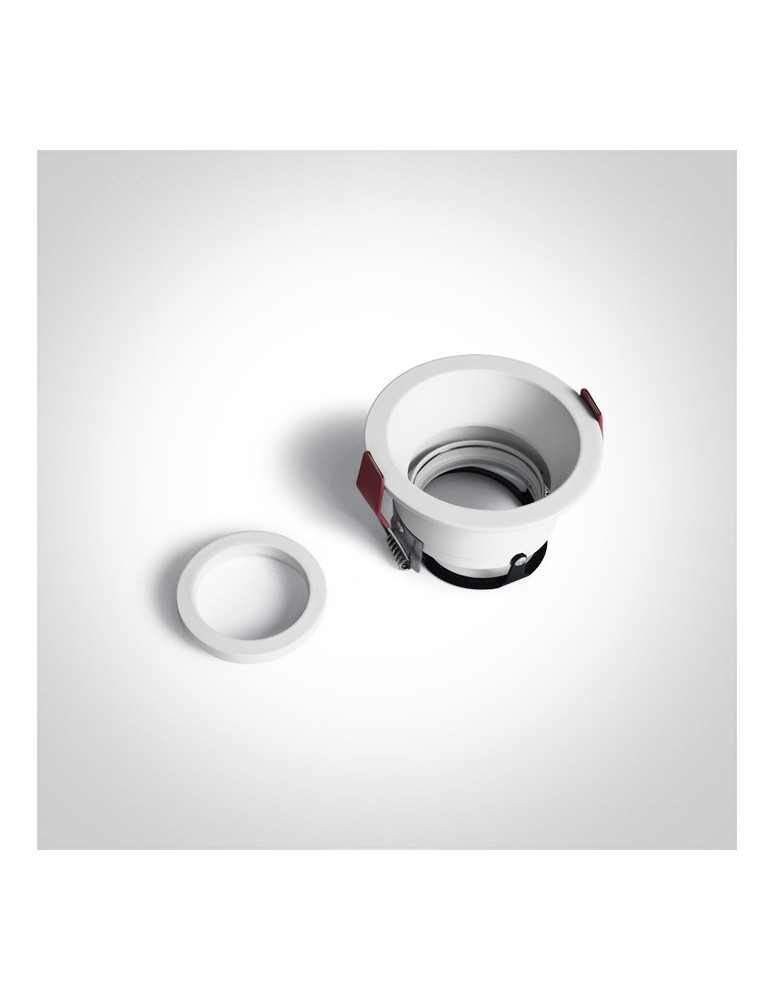 Round flush-mounted lamps - One Light drop in lamp for kitchen white Paleomilos 11105D4/W - product kolory-swiatla.pl 2