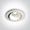 One Light Wpust lampa do salonu biała Monagri 11105D7/W