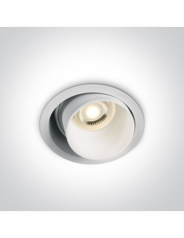 One Light recessed adjustable lamp white Trimiklini 11105D8/W