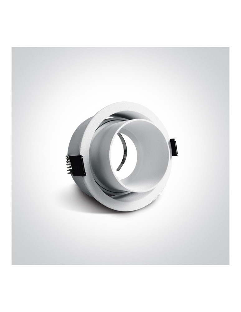 Flush-mounted lamps - pendants - One Light recessed adjustable lamp white Trimiklini 11105D8/W - product kolory-swiatla.pl 2