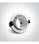 Flush-mounted lamps - pendants - One Light recessed adjustable lamp white Trimiklini 11105D8/W - product 3