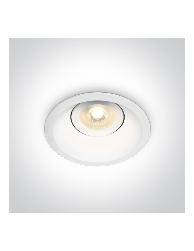 Flush-mounted lamps - pendants - One Light kitchen recessed lamp white Amiandos 11105DT/W - product kolory-swiatla.pl 1